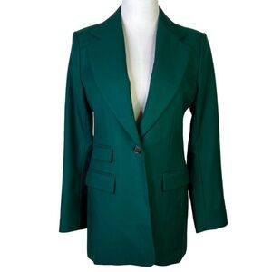 Banana Republic Long Wool Lido Sculpted Blazer
